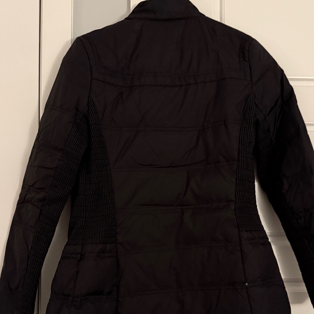 Express Black Puffer Coat With Toggle Accents - image 7